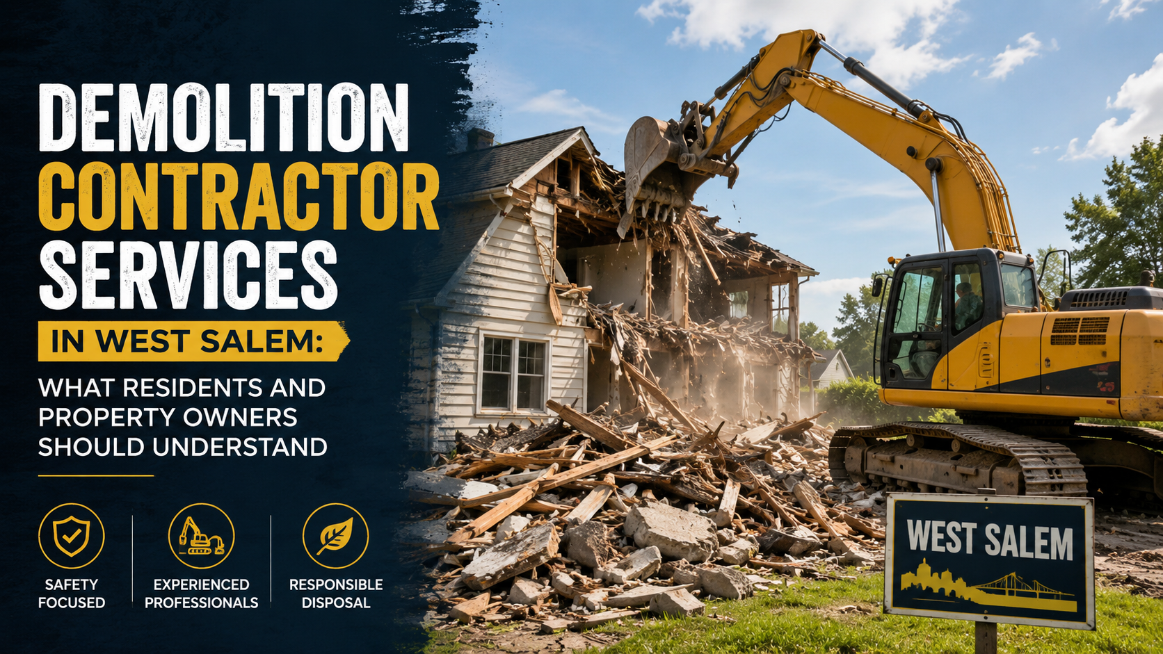 Demolition Contractor Services in West Salem: What Residents and Property Owners Should Understand